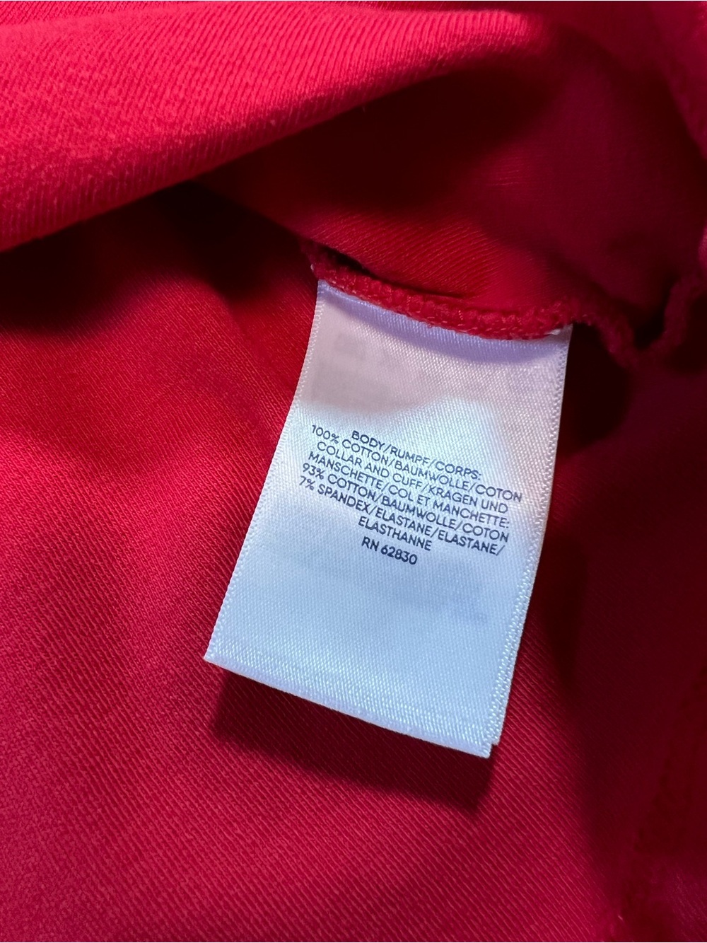 Lands’ End Rich Red Mock Neck Minimalist Chic Top - Picture 6 of 6